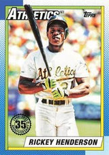 2025 Topps Series 1 1990 Topps Baseball Rickey Henderson #T90-46