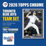 2026 Topps Chrome Baseball Team Set 14 Cards Toronto Blue Jays Yesavage Guerrero
