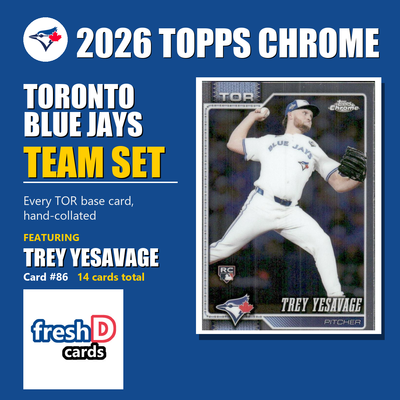 Toronto Blue Jays 2026 Topps Chrome team set