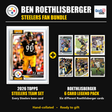 Ben Roethlisberger Pittsburgh Steelers Football Fan Bundle - 2026 Topps Team Set + 6 Card Legend Pack