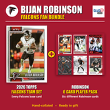 Bijan Robinson Atlanta Falcons Football Fan Bundle - 2026 Topps Team Set + 6 Card Player Pack