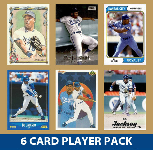 Bo Jackson Kansas City Royals 6 Card Legend Pack Topps Bowman 2025 2024