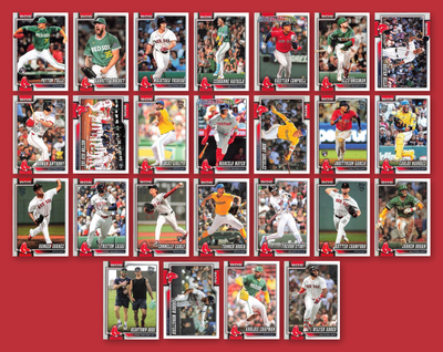 2026 Topps Series 1 & 2 Baseball Team Set 25 Cards Boston Red Sox Bregman Anthony
