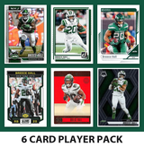 Breece Hall 6 Card Football Player Pack 2026 2025 2024 Topps Donruss Score New York Jets