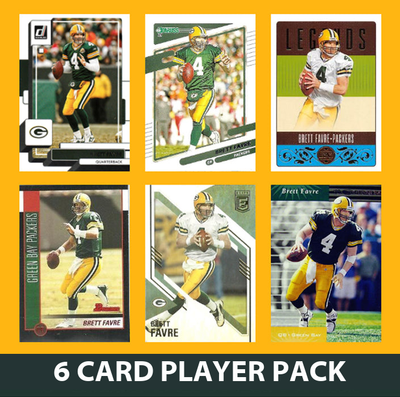 Brett Favre 6 Card Legend Pack  2024 2025 Donruss Topps Panini Score Green Bay Packers
