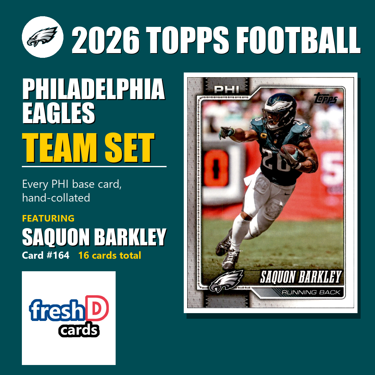 Philadelphia Eagles 2026 Topps Football team set