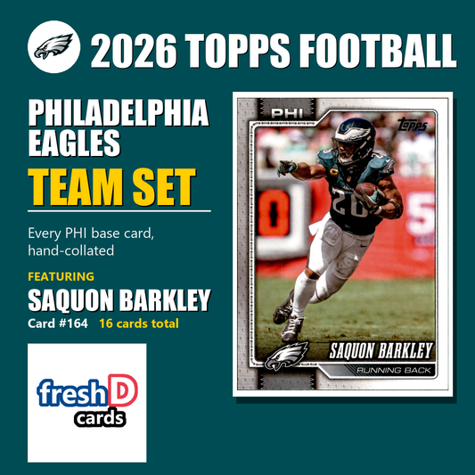 Philadelphia Eagles 2026 Topps Football team set