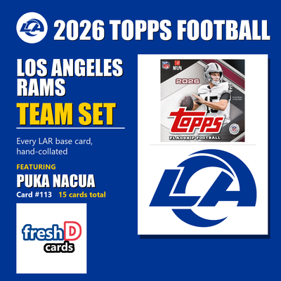 Los Angeles Rams 2026 Topps Football team set