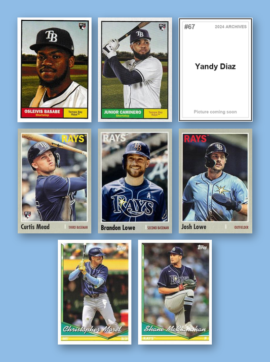 Tampa Bay Rays 2024 Topps Archives team set - all base cards