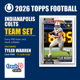 2026 Topps Football Indianapolis Colts Team Set - Complete Hand-Collated Card Set