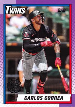 2025 Topps Series 1 1990 Topps Baseball Carlos Correa #T90-72