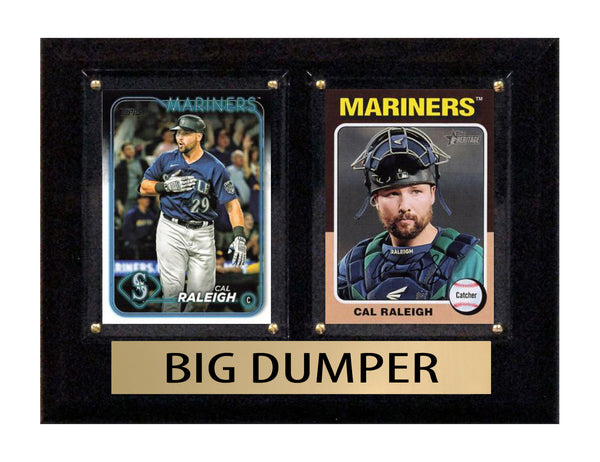 Cal Raleigh Big Dumper 2 Card 2025 2026 Topps Bowman Plaque Seattle Mariners hand-collated team set