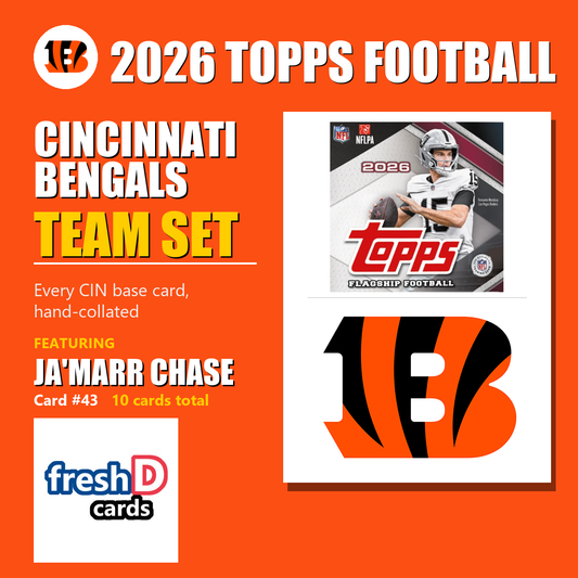 Cincinnati Bengals 2026 Topps Football team set
