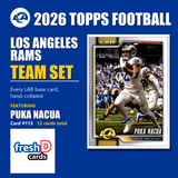 2026 Topps Football Los Angeles Rams Team Set - Complete Hand-Collated Card Set