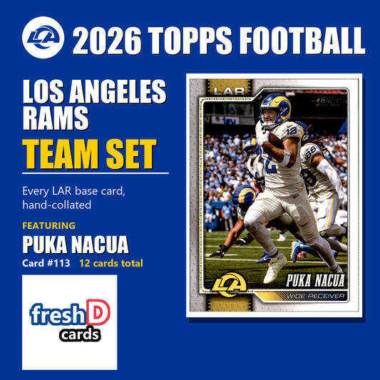 Los Angeles Rams 2026 Topps Football team set