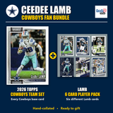 CeeDee Lamb Dallas Cowboys Football Fan Bundle - 2026 Topps Team Set + 6 Card Player Pack