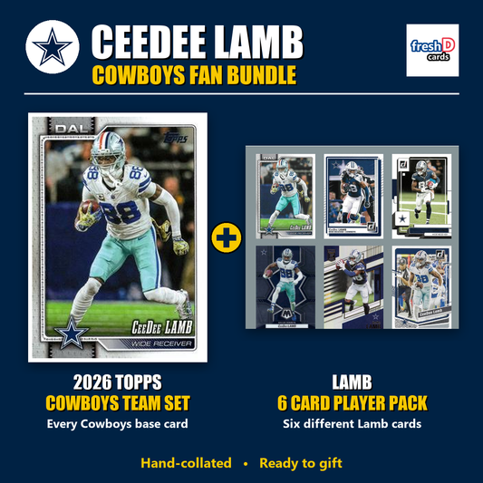 CeeDee Lamb Dallas Cowboys Football Fan Bundle - 2026 Topps Team Set + 6 Card Player Pack