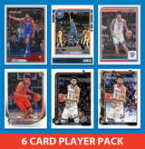 Chet Holmgren 6 Card Player Pack 2025 2024 2023 Hoops Bowman Topps Oklahoma City Thunder