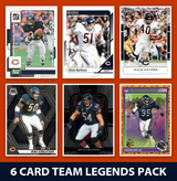 Chicago Bears 6 Card Legends Pack Donruss Topps Panini Walter Payton Ditka Sayers