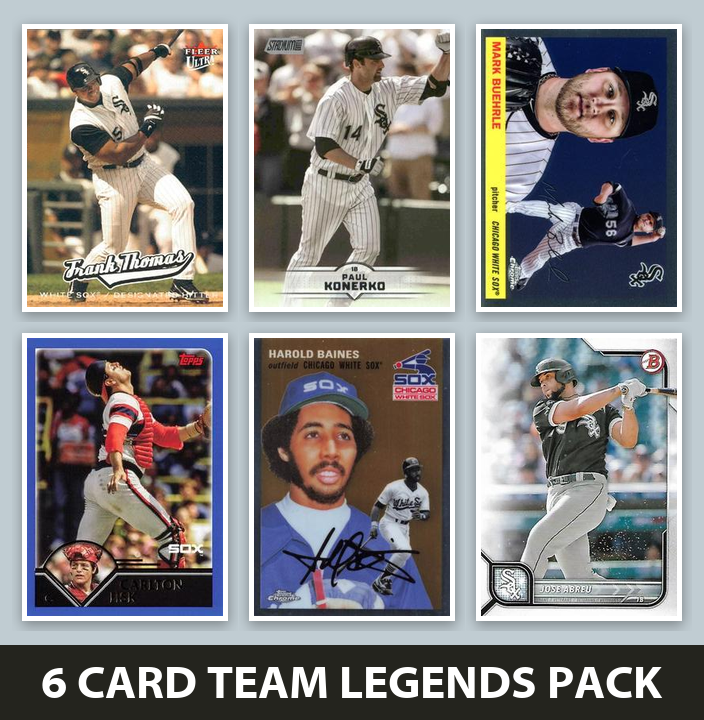 Chicago White Sox Legends Baseball Fan Bundle - 2026 Topps Series 1 & 2 Team Set + 6 Card Legends Pack
