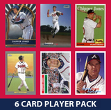 Chipper Jones Atlanta Braves 6 Card Legend Pack 2025 2024 2023 Topps Bowman 2023