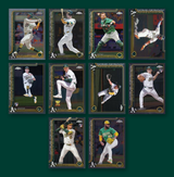2025 Topps Chrome Baseball Team Set 10 Cards Athletics Jacob WIlson Max Muncy RC