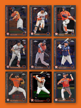 2025 Topps Chrome Baseball Team Set 9 Houston Astros Jose Altuve Jeremy Pena