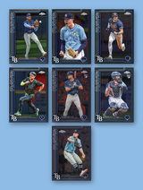 2025 Topps Chrome Baseball Team Set 7 Tampa Bay Rays Misner RC