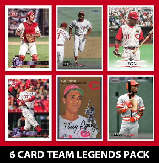 Cincinnati Reds 6 Card Legends Pack 2024 2023 Topps Bowman Votto Bench Larkin