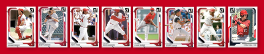 2026 Donruss Baseball Team Set 8 Cards Cincinnati Reds Bench Burns