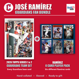 José Ramírez Cleveland Guardians Baseball Fan Bundle - 2026 Topps Series 1 & 2 Team Set + 6 Card Player Pack