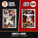2026 Topps San Francisco Giants & San Francisco 49ers Team Set Combo - Baseball + Football 2-Sport Bundle - Bryce Eldridge & Brock Purdy