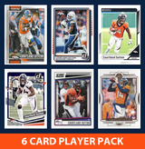 Courtland Sutton 6 Card Football Player Pack 2026 2025 2024 Topps Donruss Score Denver Broncos