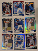 2026 Donruss Optic Toronto Blue Jays Parallel Lot 9 Cards - Trey Yesavage, Roberto Alomar, Arjun Nimmala - Optic & Foil Parallels
