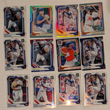 2026 Donruss Optic New York Mets Parallel Lot 12 Cards - Mike Piazza, Dwight Gooden, Darryl Strawberry - Optic & Foil Parallels
