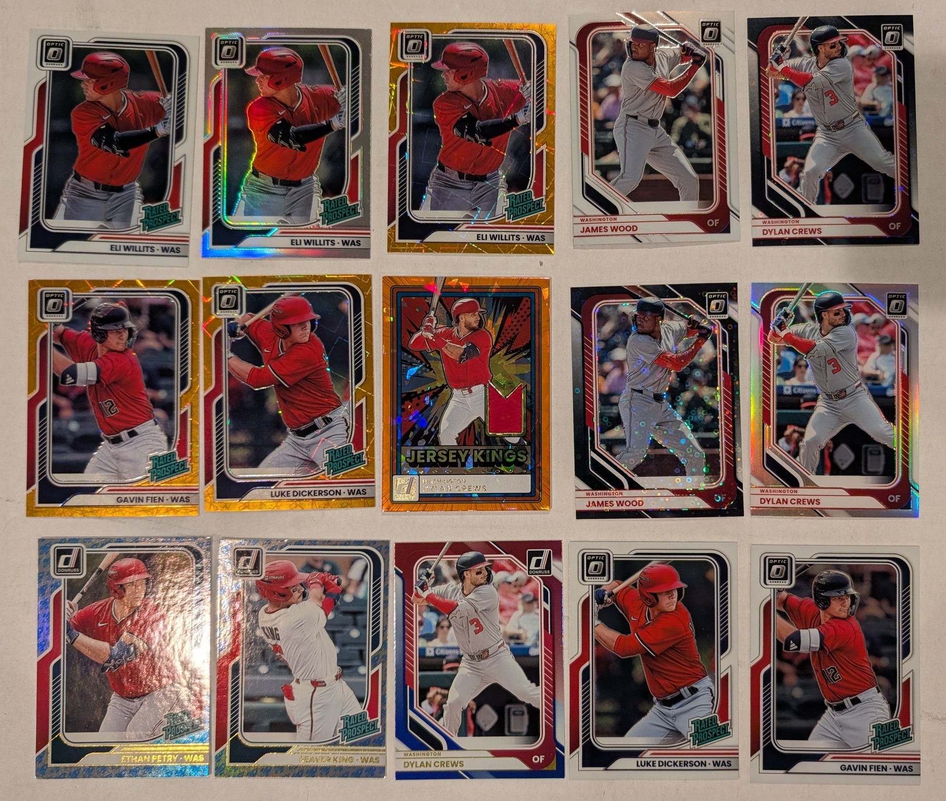 2026 Donruss Optic nationals parallel lot