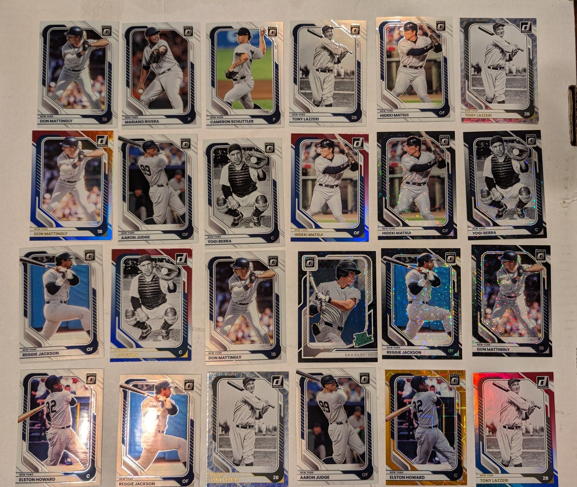 2026 Donruss Optic yankees parallel lot