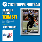 2026 Topps Football Detroit Lions Team Set - Complete Hand-Collated Card Set