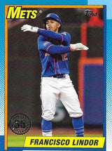 2025 Topps Series 1 1990 Topps Baseball Francisco Lindor #T90-38