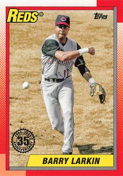 2025 Topps Series 1 1990 Topps Baseball Barry Larkin #T90-3