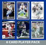 Dak Prescott 6 Card Player Pack 2023  2024 2025 Donruss Panini Score Dallas Cowboys