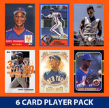 Darryl Strawberry New York Mets 6 Card Player Pack 2025 2024 Topps Bowman 1980s 1990s