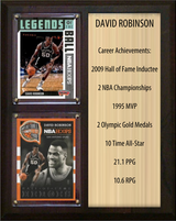 David Robinson San Antonio Spurs HOF Fan Gift Plaque 8x10 Stats 2 Cards Panini Donruss Hoops Prizm Topps 2024 2025 2026