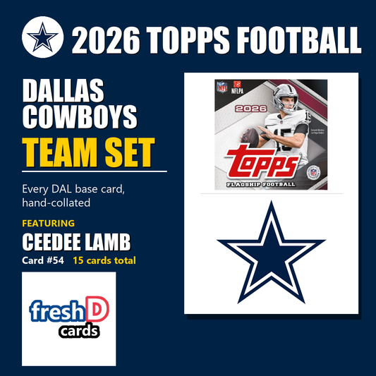 Dallas Cowboys 2026 Topps Football team set
