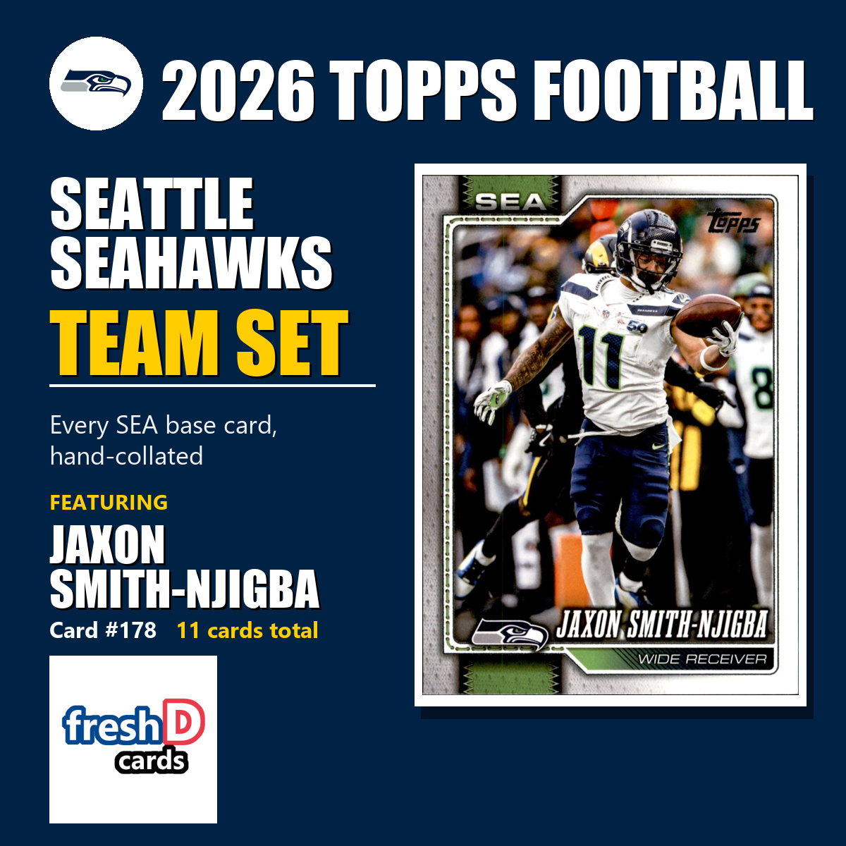 Seattle Seahawks 2026 Topps Football team set