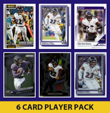 Derrick Henry 6 Card Football Player Pack 2026 2025 2024 Topps Donruss Prizm Baltimore Ravens