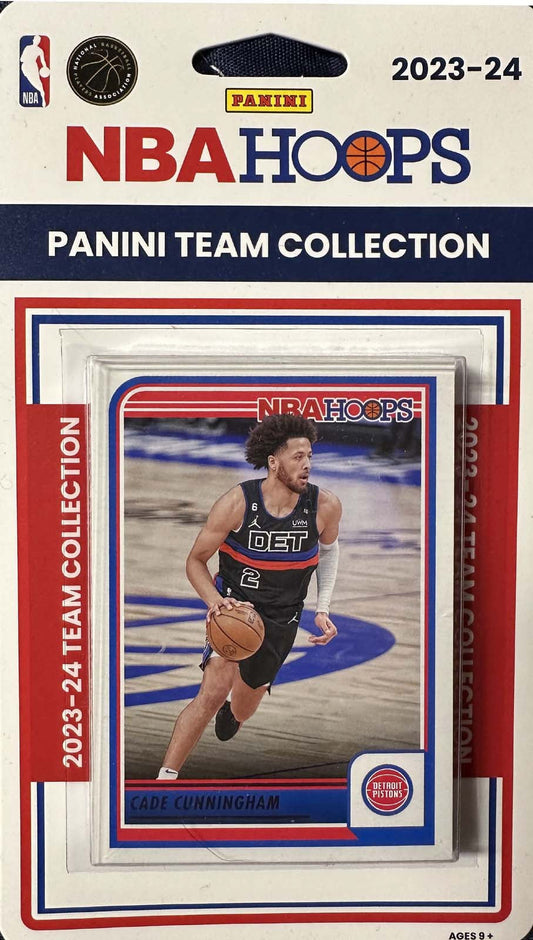 Detroit Pistons 2023 2024 Hoops Factory Sealed Team Set Ausar Thompson plaque