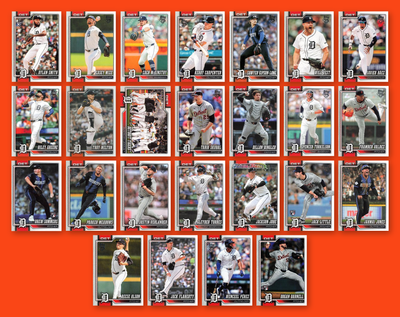 2026 Topps Series 1 & 2 Baseball Team Set 25 Cards Detroit Tigers Skubal Greene