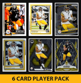 DK Metcalf 6 Card Football Player Pack 2026 2025 Topps Donruss Prizm Pittsburgh Steelers