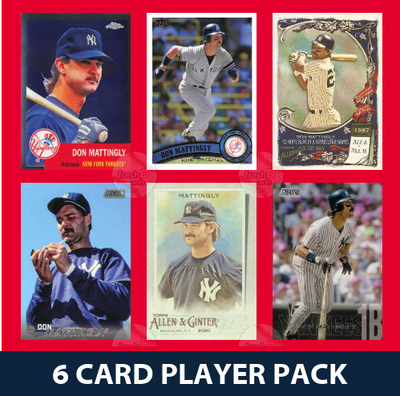 Don Mattingly Yankees 6 Card Player Pack 2025 2024 Topps